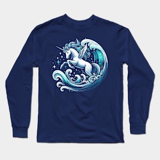 Surfing Unicorn Long Sleeve T-Shirt